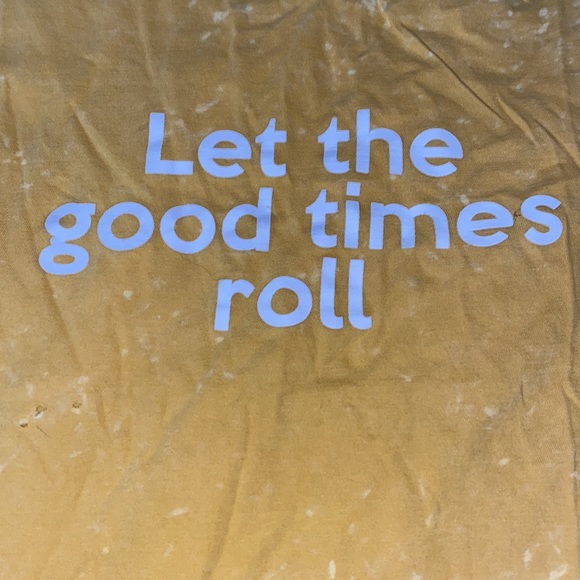 Yellow Distressed Tee - Picture 4 of 5